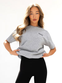 Sami Oversized T-Shirt - Marl Grey
