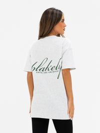 Georgia Oversized T-Shirt - Marl Grey