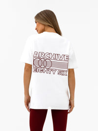 Naomi Oversized T-Shirt – Flaches Weiß