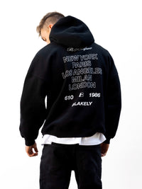 Apex City Relaxed Hoodie - Black