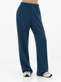 Soft Waffle Trousers - Blue