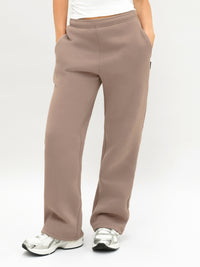 Isabel Wide Leg Sweatpants - Sanftes Braun