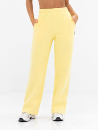 Isabel Wide Leg Sweatpants - Zitrone