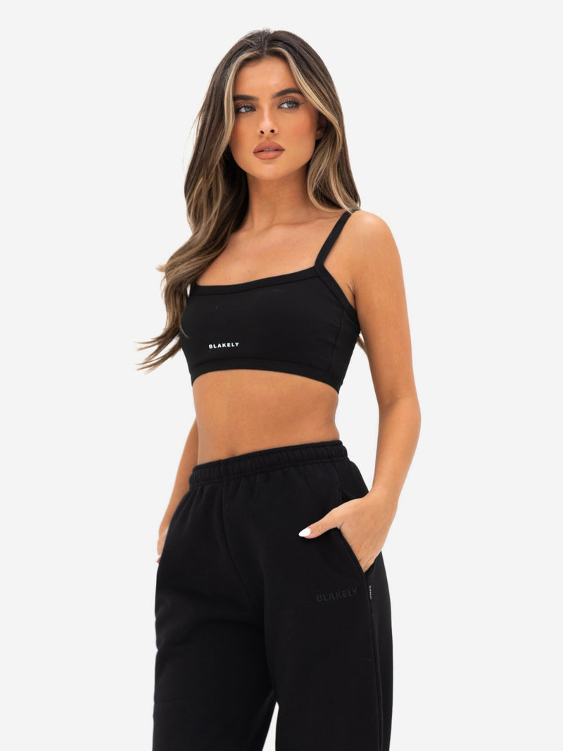 Kayla Wide Leg Sweatpants - Schwarz