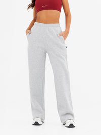 Kayla Wide Leg Sweatpants - Mergelgrau