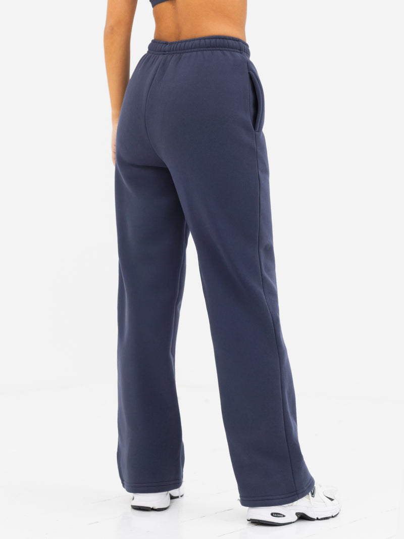 Kayla Wide Leg Sweatpants - Echtes Marineblau
