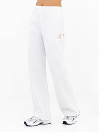Esme Wide Leg Sweatpants - Marl White