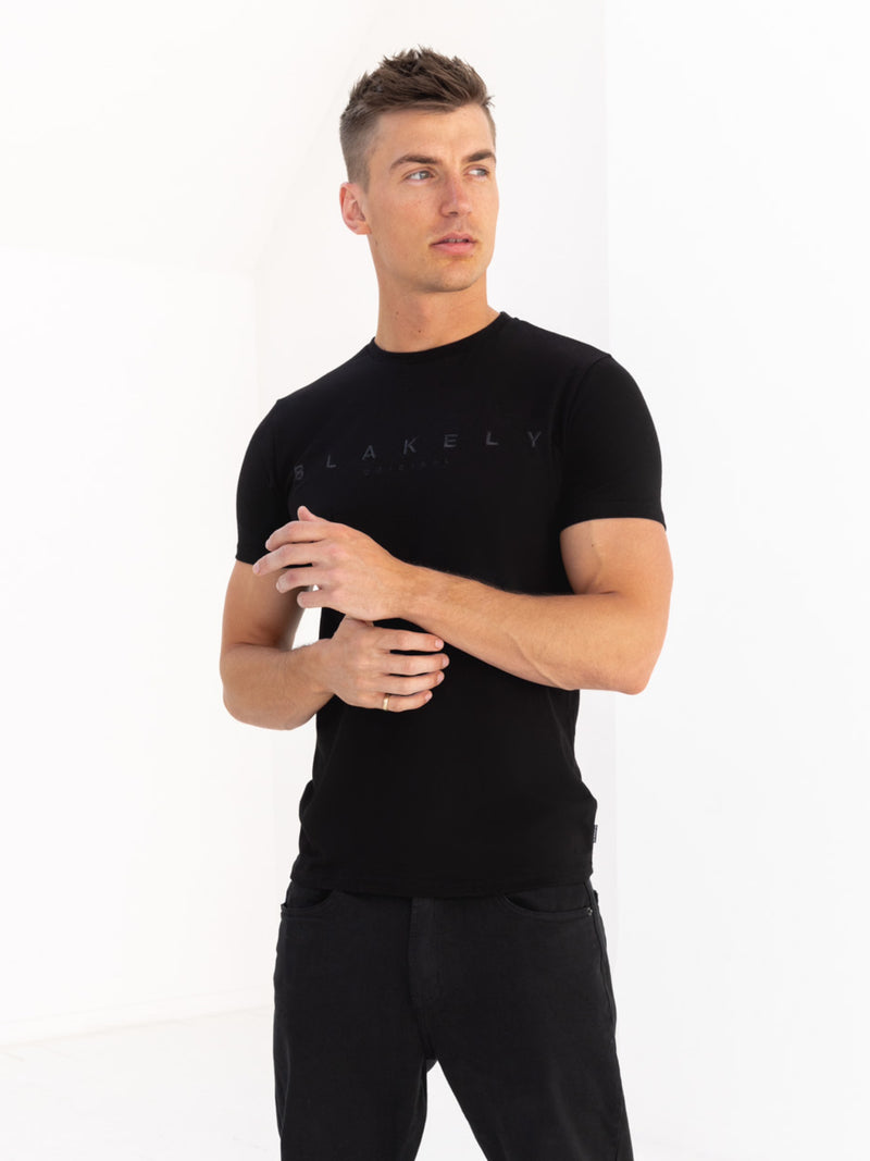 Tonal Torcross T-Shirt - Black