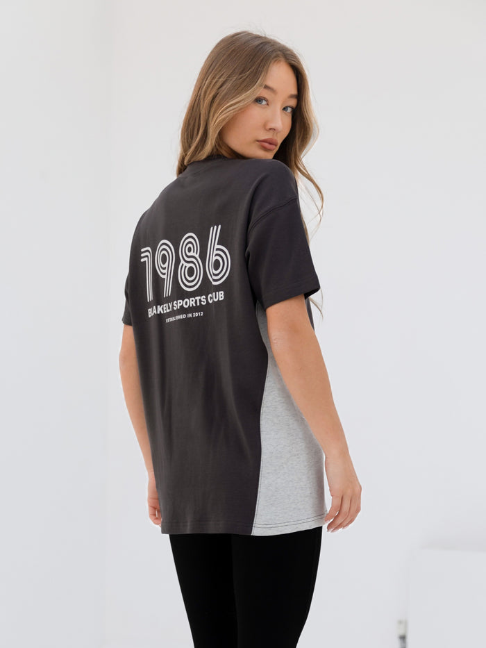 Panel Oversized T-Shirt - Graphit