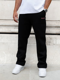 Leo Wide Leg Sweatpants - Black