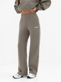 Lexi Wide Leg Sweatpants - Safari Green