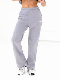 Cloud Print Wide Leg Sweatpants - Pale Lilac