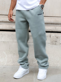 Arlo Wide Leg Sweatpants - Mineral Blue