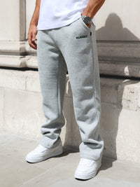 Arlo Wide Leg Sweatpants - Marl Grey