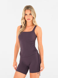 Ultimate Ruched Vest - Midnight Plum