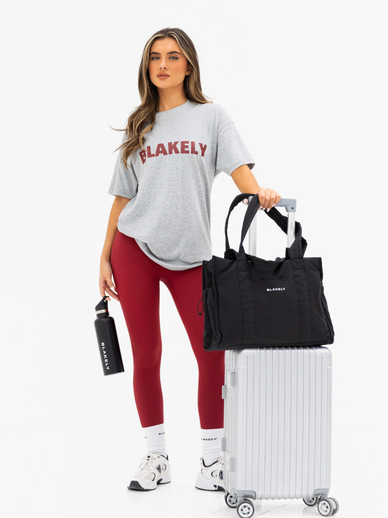 Sophia Oversized T-Shirt - Mergelgrau