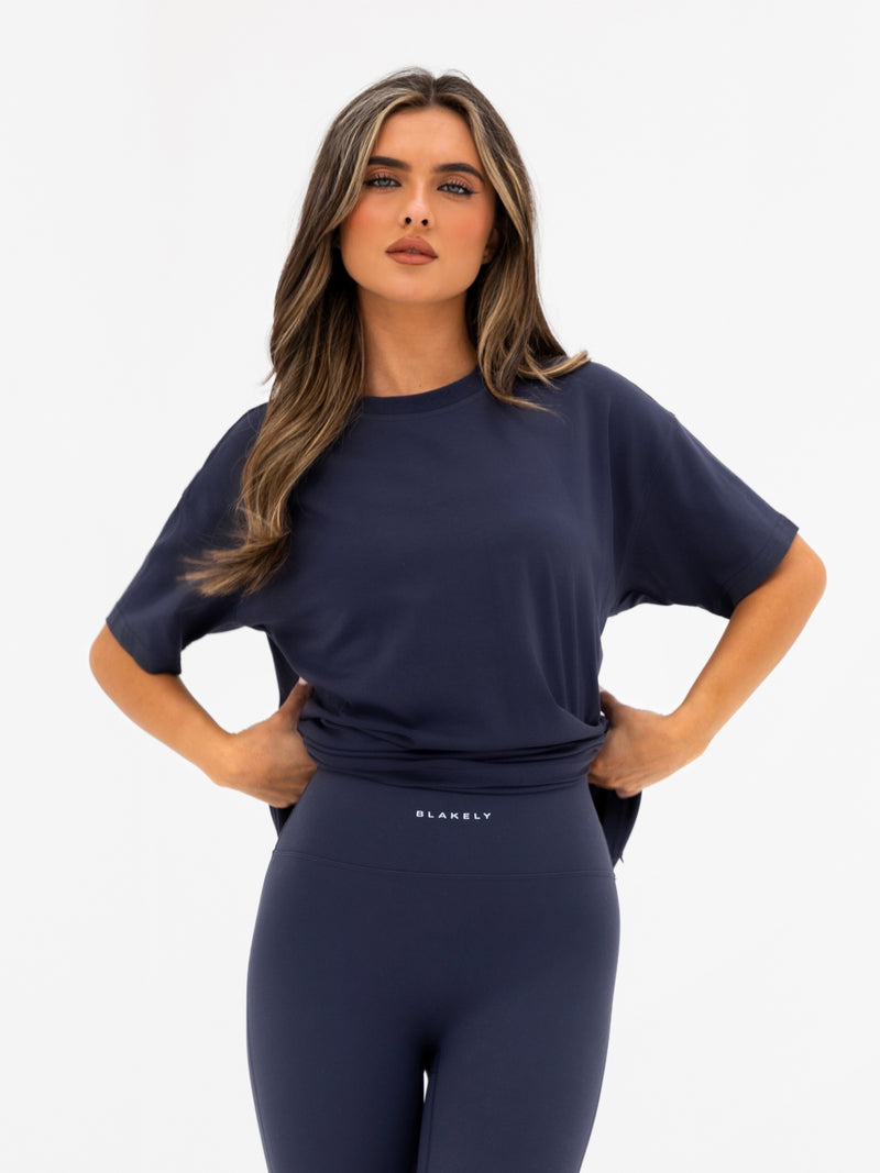 Kayla Oversized T-Shirt - True Navy