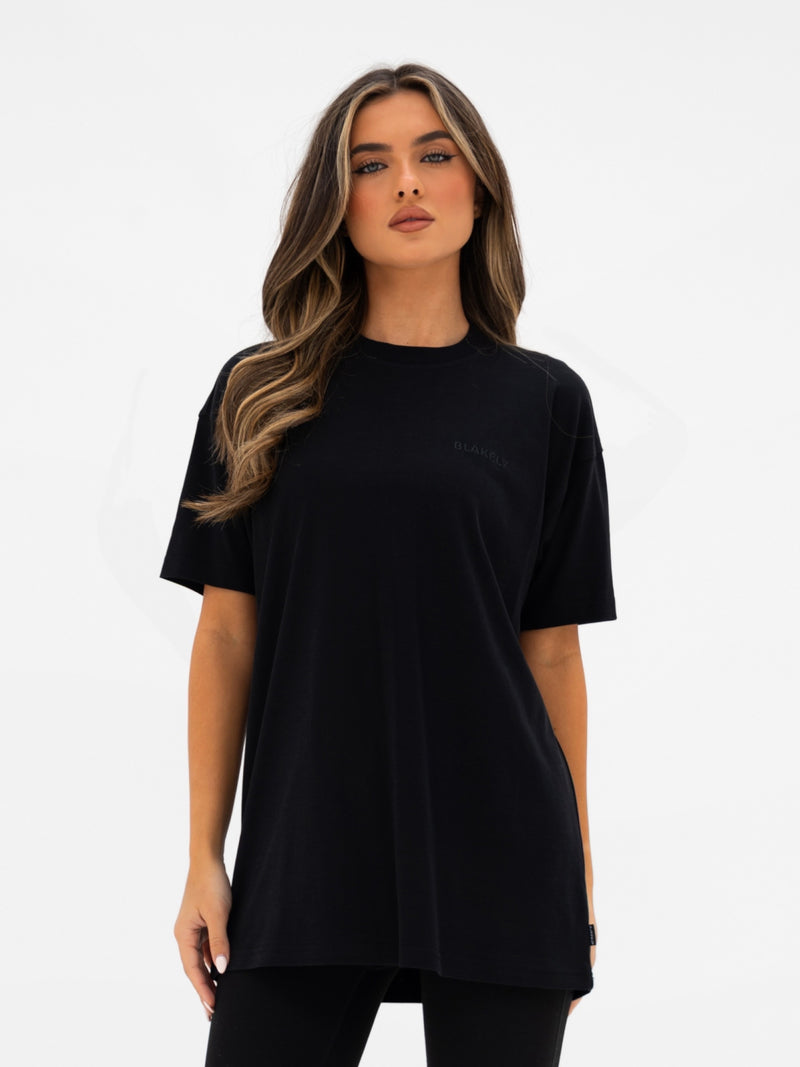 Isla Oversized T-Shirt - Schwarz