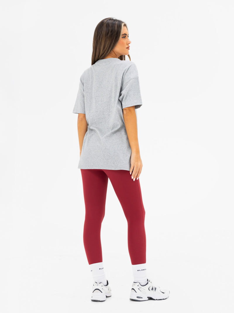 Isla Oversized T-Shirt - Mergelgrau