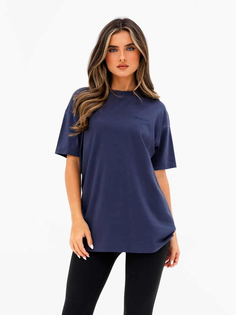 Isla Oversized T-Shirt - True Navy