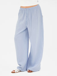 Mila Wide Leg Trousers - Summer Blue