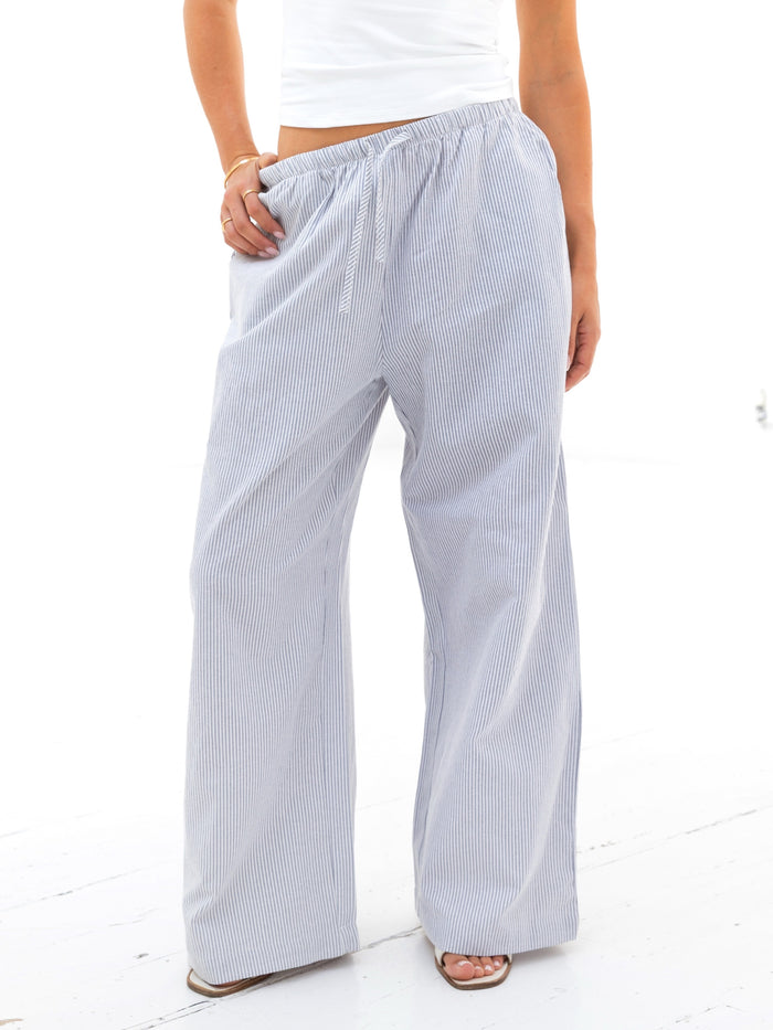 Lola Stripe Trousers - Grau