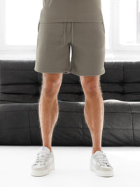 Blakely Basic Relaxed Jogger Shorts - Safari Green
