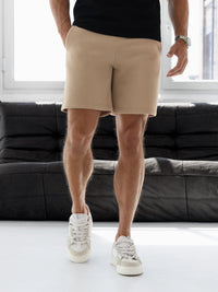 Blakely Basic Relaxed Jogger Shorts - Hellbraun
