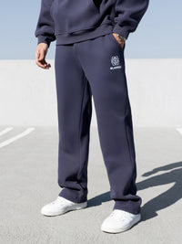 Mateo Wide Leg Sweatpants - Echtes Marineblau