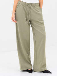 Eden Elasticated Trousers - Warmes Olivenöl