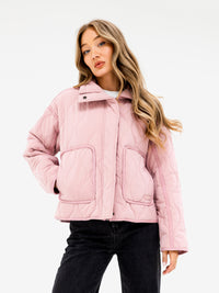 Ariana Quilted Jacket - Soft Pink