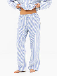 Suki Stripe Trousers - Blue Stripe