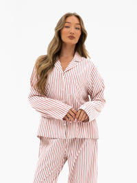 Suki Stripe Shirt - Red Stripe