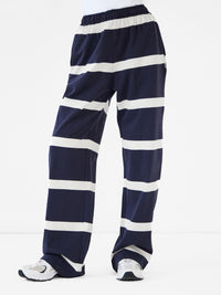 Tilly Striped Trousers - True Navy