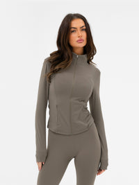 SculptForm Full Zip Jacket - Safarigrün