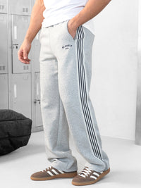 Zayd Wide Leg sweatpants - Mergelgrau