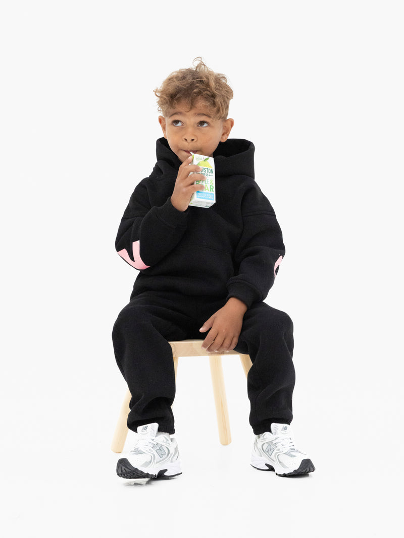 Mini Blakely Hoodie - Schwarz und Rosa