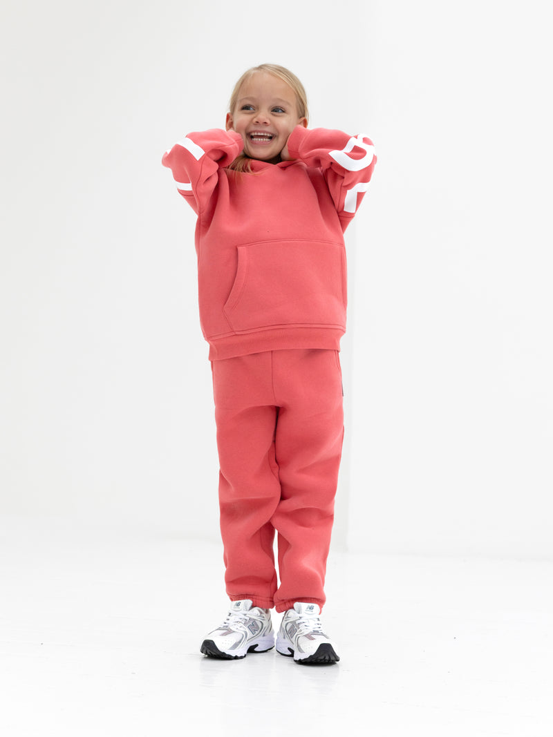 Mini Blakely Hoodie - Sonnenaufgang Koralle