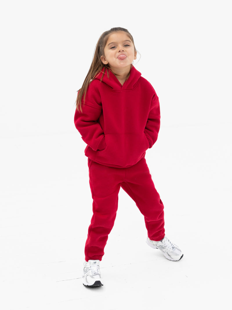 Mini Blakely Sweatpants - Kirschrot