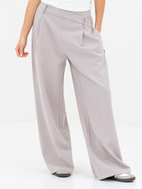 Kady Cross Over Trousers - Kiesel
