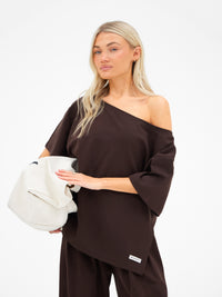 Cleo Off The Shoulder Top - Braun