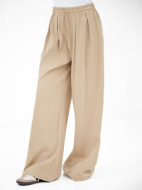 Cleo Wide Leg Trousers - Zacht bruin