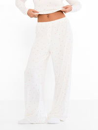 Avery Pointelle Trousers - Cherry Print