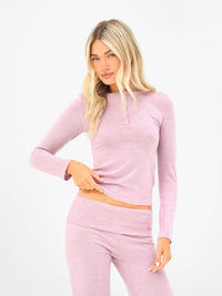 Melody Soft Knitted Top - Marmerroze