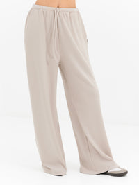Ebony Wide Leg Trousers - Lichte steen