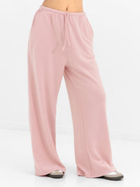 Ebony Wide Leg Trousers - Zachte roos
