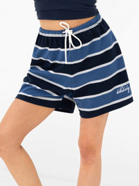 Skye Stripe Shorts - Blaue Mischung