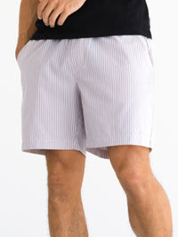 *UNRELEASED* 4406 Gestreepte herenshorts - paars/wit
