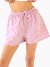 Summer Stripe Shorts - Rosa Streifen