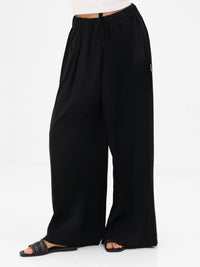 Eliza Wide Leg Trousers - Black